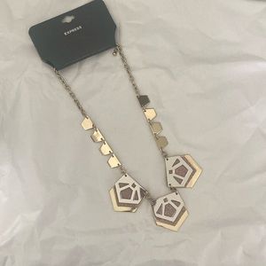 Express necklace goldtone nwt